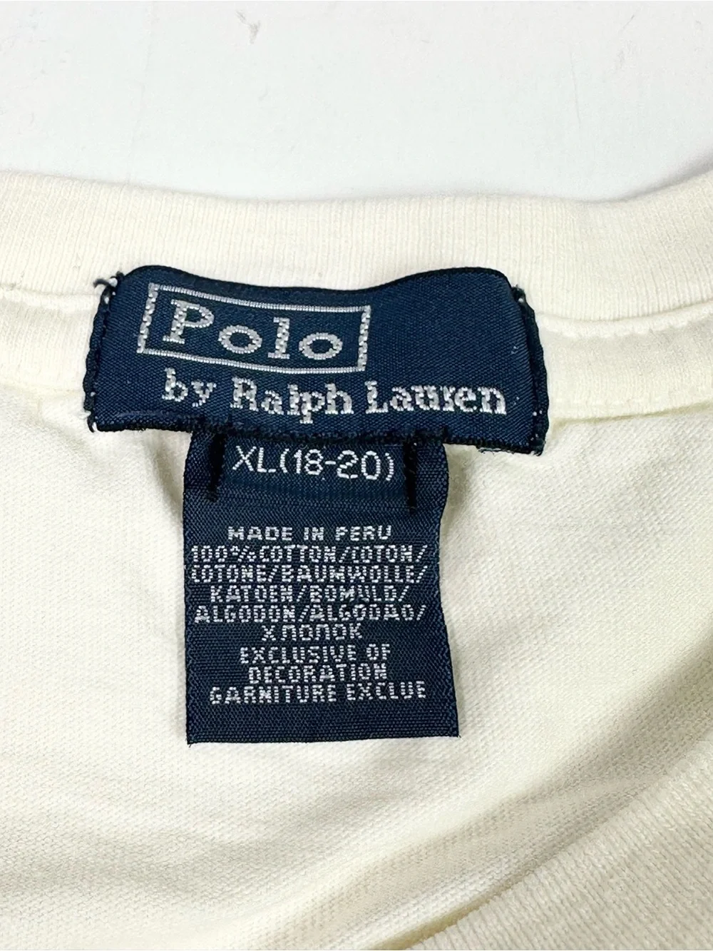 Polo Ralph Lauren Boy’s XL 18-20 Long Sleeve Varsity T Shirt
